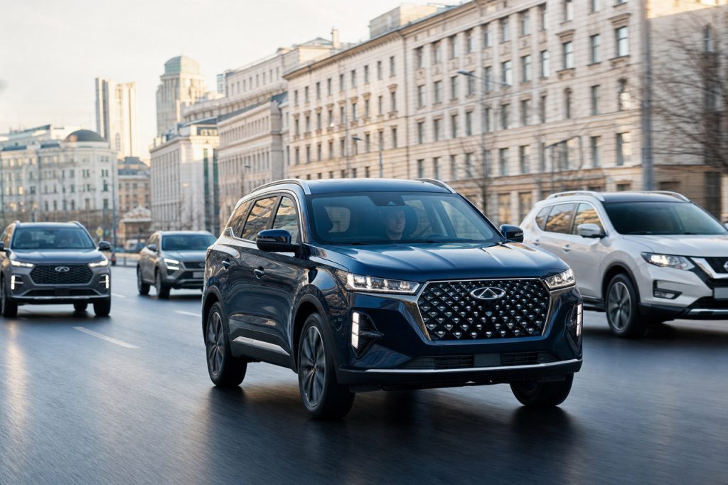 Редакционная иллюстрация к новости «Chery Tiggo 7 Pro Max занял второе место среди кроссоверов в феврале 2025 года»